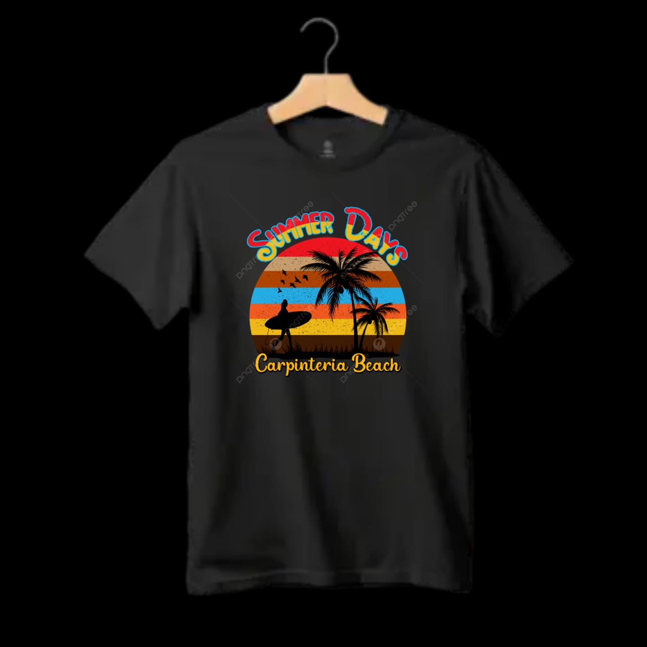 T Shirt Summer Days Carpenteria Beach Retro