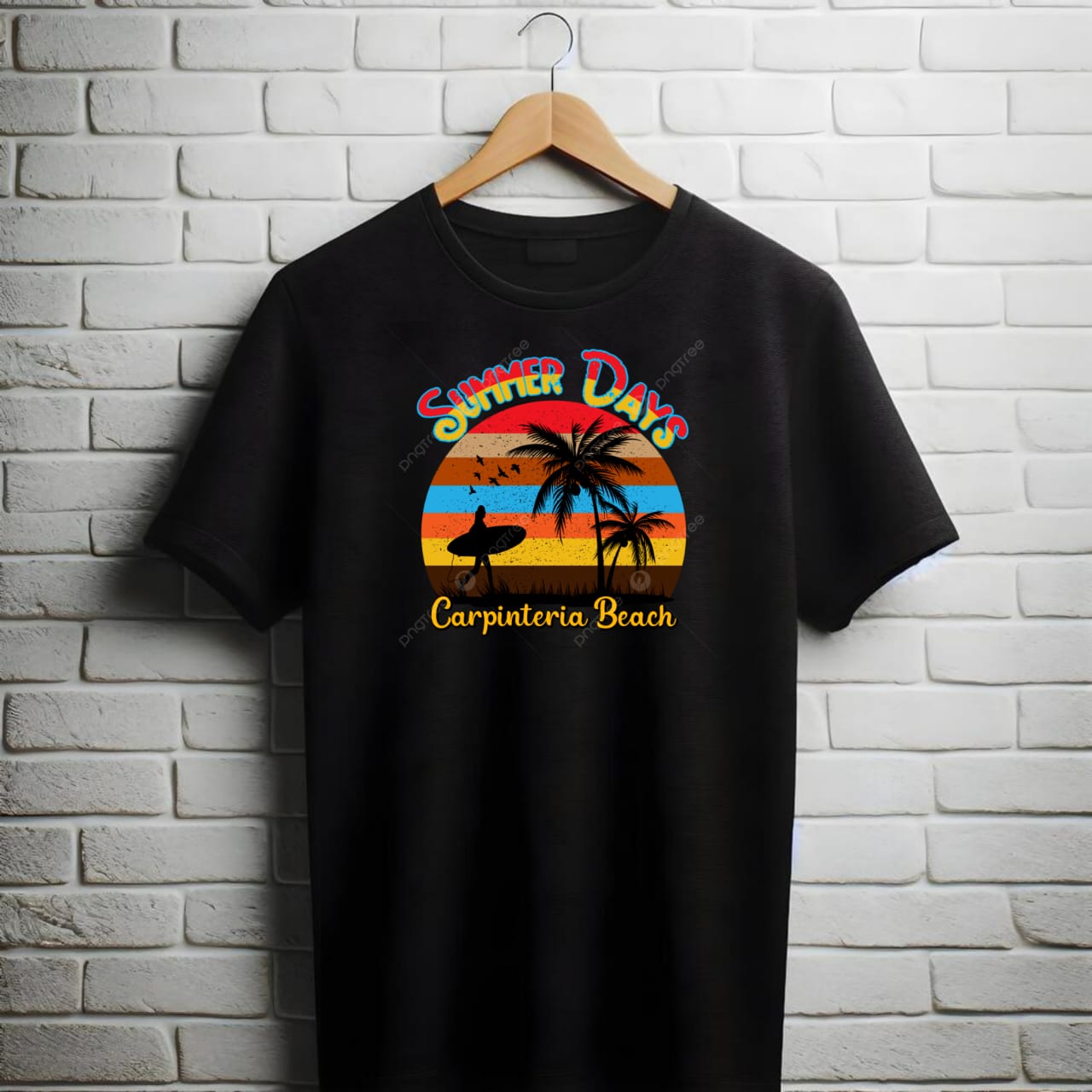 T Shirt Summer Days Carpenteria Beach Retro