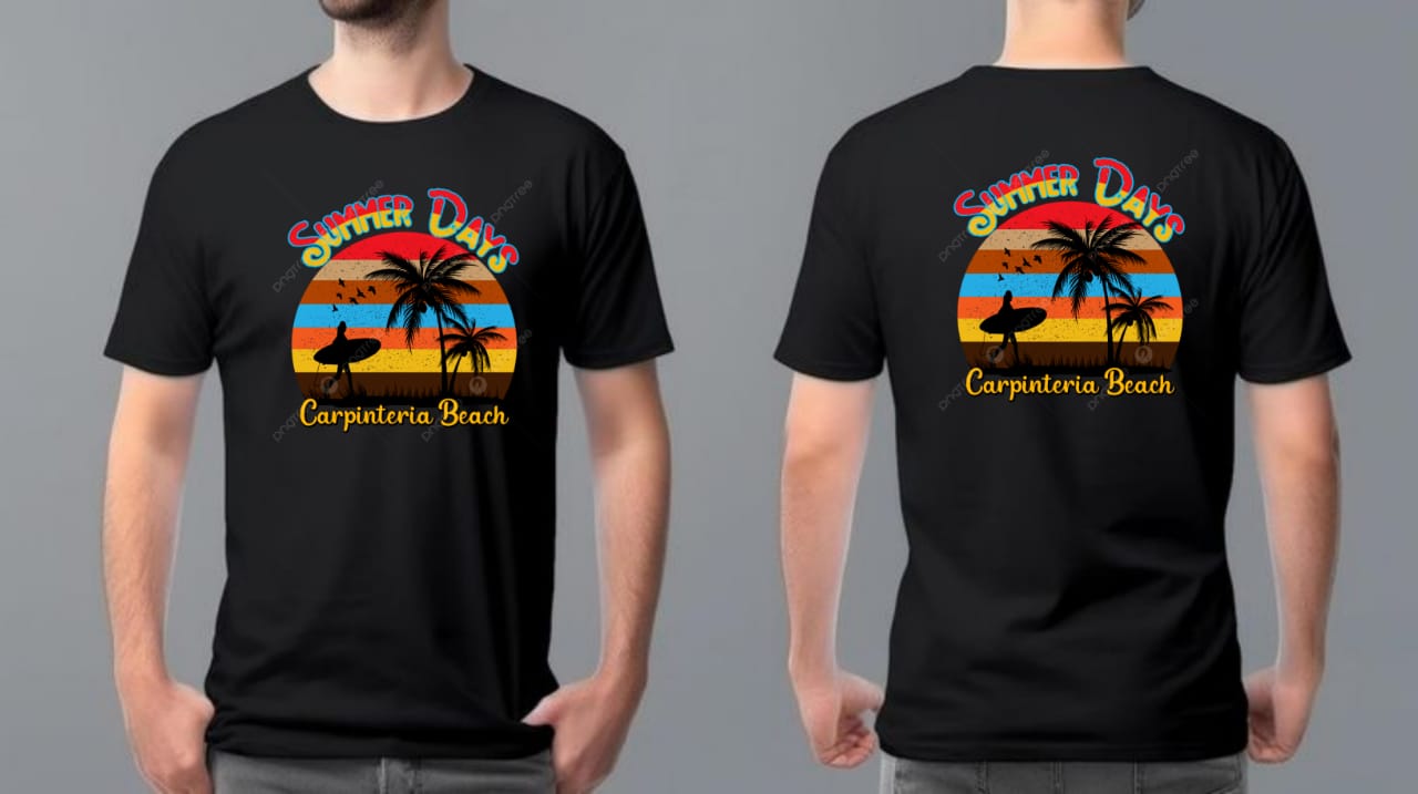 T Shirt Summer Days Carpenteria Beach Retro